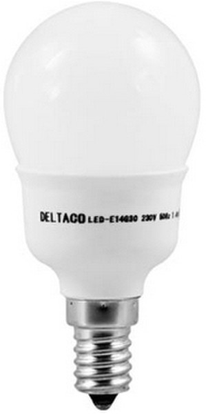 Deltaco LED-E14G30 1.4Вт E14 A Холодный белый LED лампа