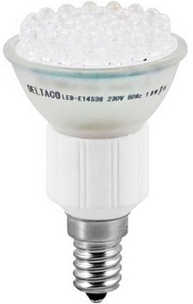 Deltaco LED-E14S36 1.5W E14 A Green,White LED lamp