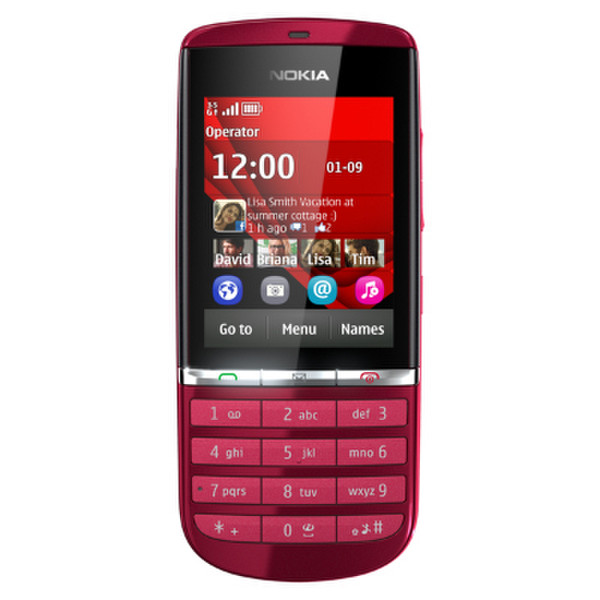 Nokia Asha 300 Красный