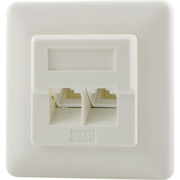 Deltaco VR-15 White outlet box