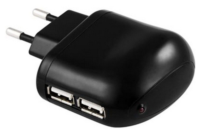 Deltaco USB-AC4 Indoor Black mobile device charger