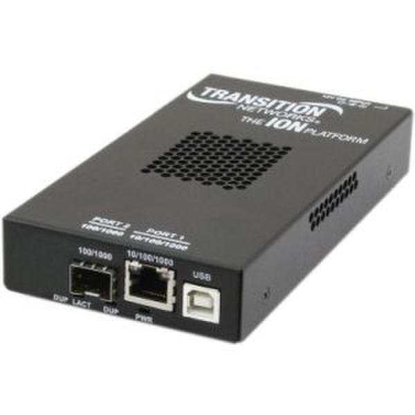 Transition Networks S3230-1013 1000Мбит/с 850нм Multi-mode Черный сетевой медиа конвертор