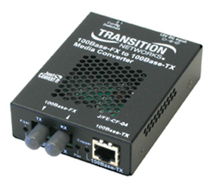 Transition Networks J/FE-CF-04 100Mbit/s 1300nm Multi-mode Black network media converter