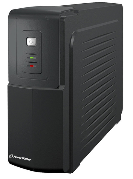 BlueWalker PowerWalker VFD 600 600VA 2AC outlet(s) Turm Schwarz Unterbrechungsfreie Stromversorgung (UPS)