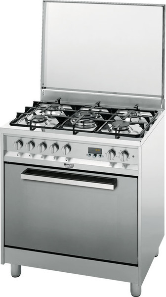 Hotpoint CP87SEA Freistehend Gaskochfeld A Edelstahl