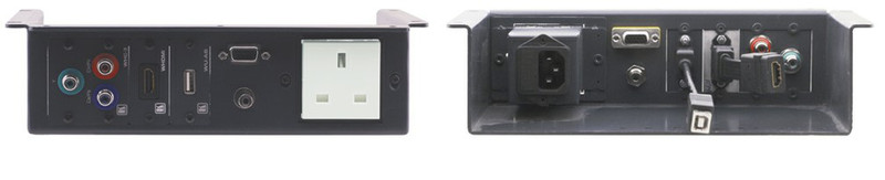 Kramer Electronics UTBUS-1 Black outlet box