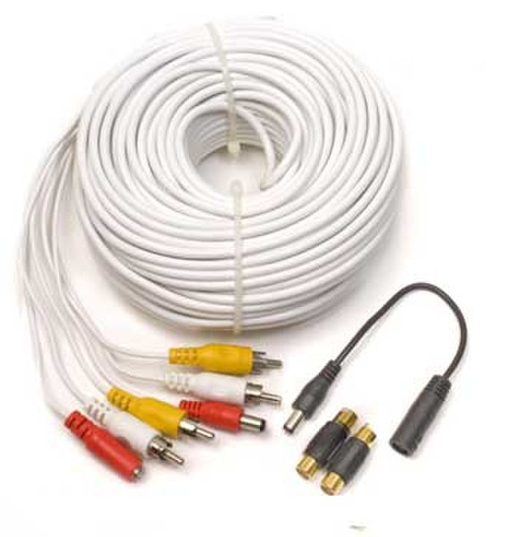 Q-See QS120F 36.6m White video cable adapter