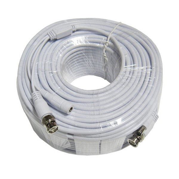 Q-See QSVRG60 18.29m BNC/DC BNC/DC White coaxial cable
