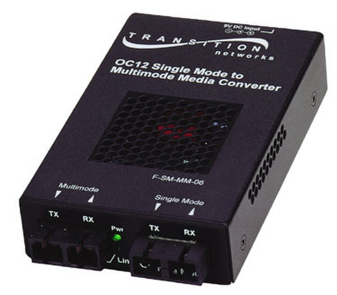 Transition Networks SFMFF1316-210 622Mbit/s 1300nm Multi-mode,Single-mode Black network media converter