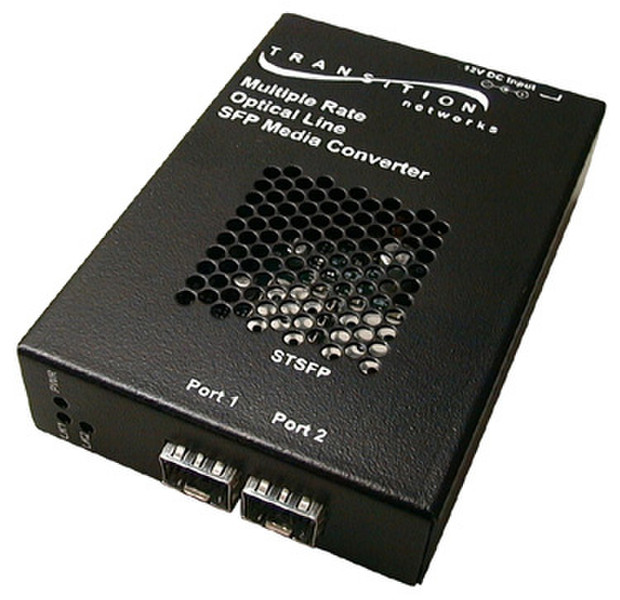 Transition Networks SFMFF4040-100 2500Mbit/s Black network media converter