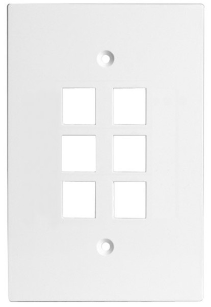 Channel Vision 10-G-6GOW White outlet box