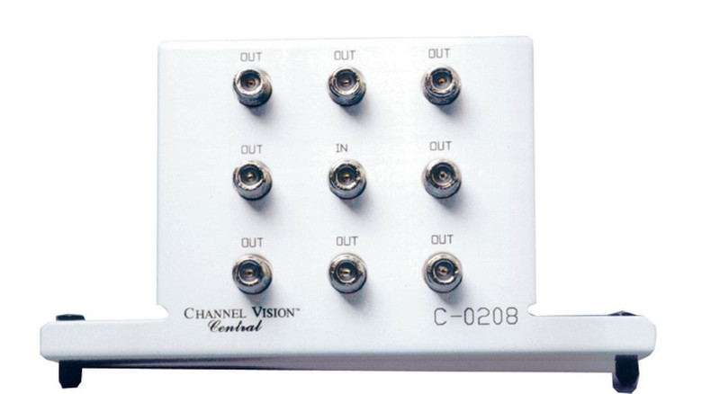 Channel Vision C-0208 Cable splitter Weiß Kabelspalter oder -kombinator