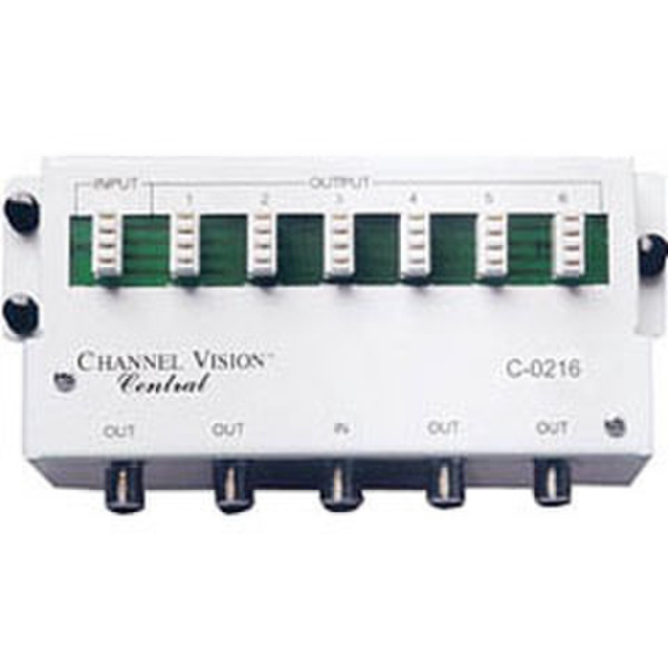 Channel Vision C-0216 Cable splitter Weiß Kabelspalter oder -kombinator