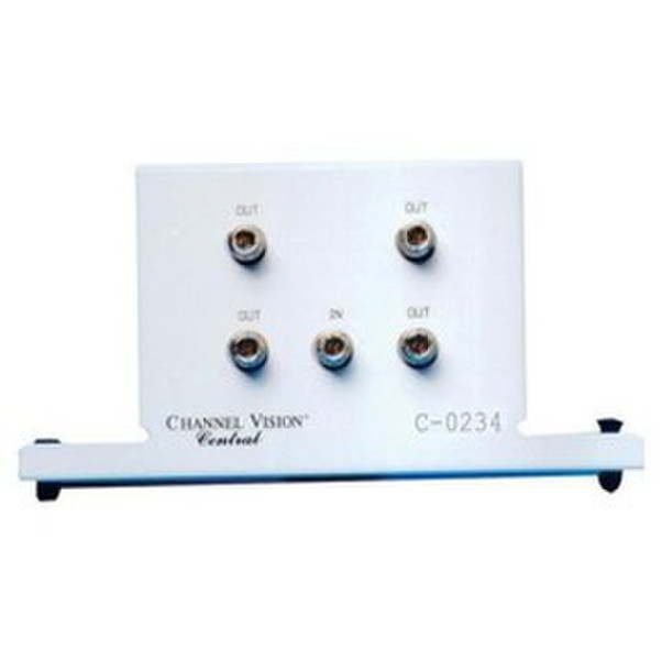 Channel Vision C-0234 Cable splitter Weiß Kabelspalter oder -kombinator