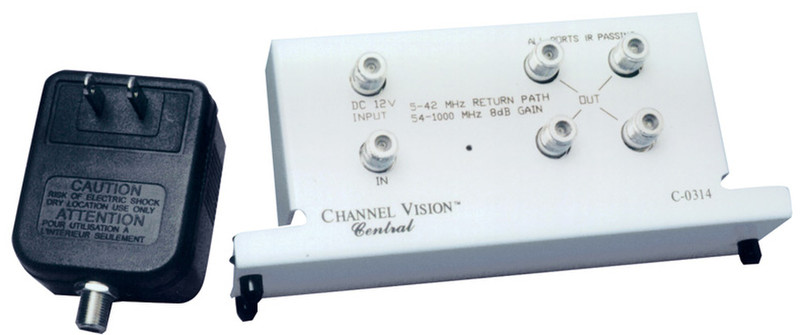 Channel Vision C-0314 Cable splitter Weiß Kabelspalter oder -kombinator