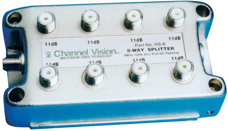 Channel Vision HS-8 Kabel-Splitter-/Verbinder Silber Kabelspalter oder -kombinator
