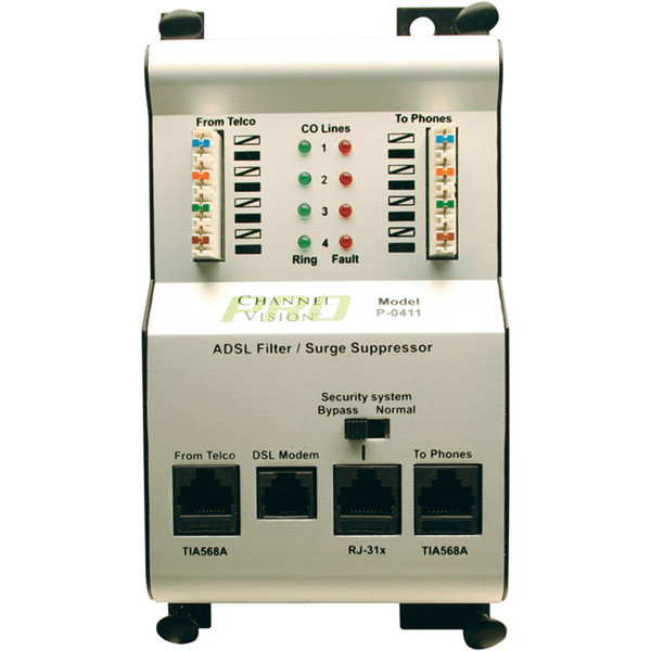 Channel Vision P-0411 Grey surge protector
