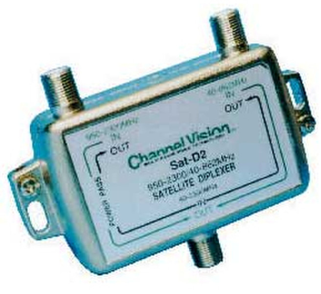 Channel Vision SAT-D2 Kabel-Splitter-/Verbinder Silber Kabelspalter oder -kombinator