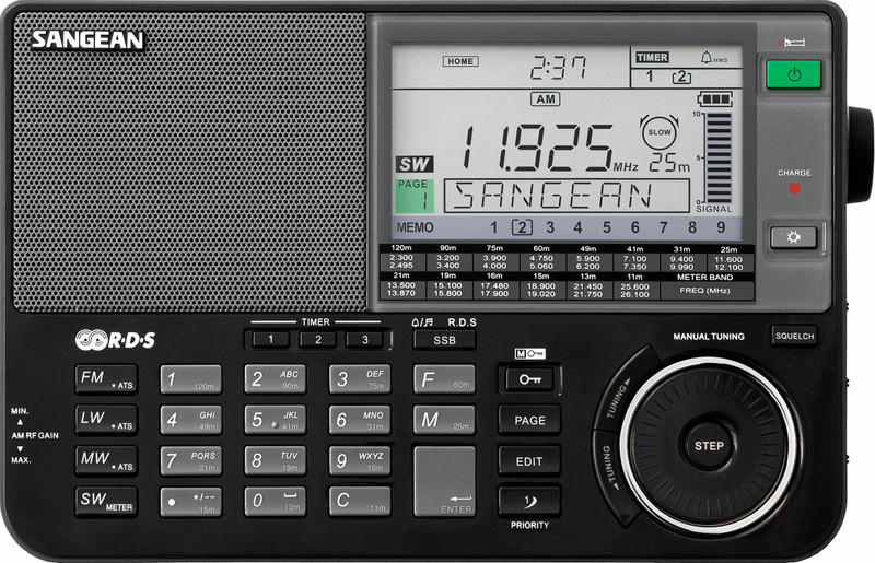 Sangean ATS-909X Портативный Цифровой Черный радиоприемник