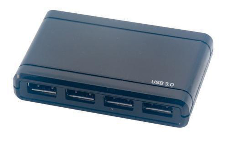 MCL USB3-H104/N 5000Мбит/с Черный хаб-разветвитель