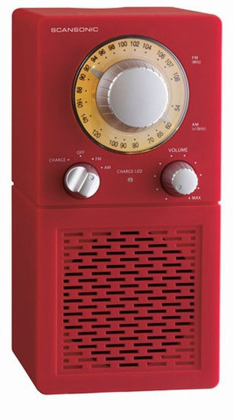 Scansonic P-2500 Tragbar Analog Rot Radio