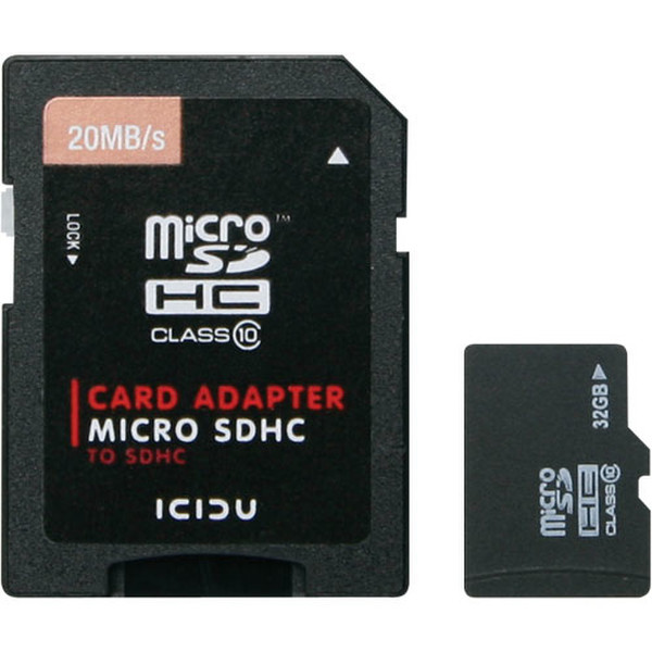 ICIDU Micro SDHC Hi-Speed 32GB 32ГБ MicroSDHC Class 10 карта памяти