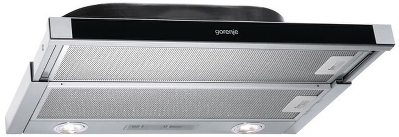 Gorenje DF6116AX Built-under 391m³/h Black,Silver cooker hood