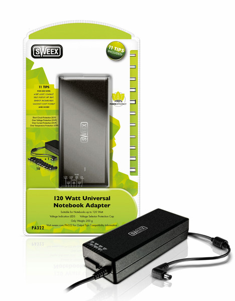 Sweex 120 Watt Universal Notebook Adapter