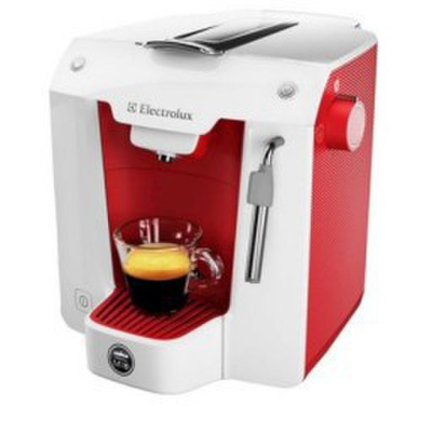 Electrolux ELM 5100 RE Pad-Kaffeemaschine 1l 12Tassen Rot, Weiß