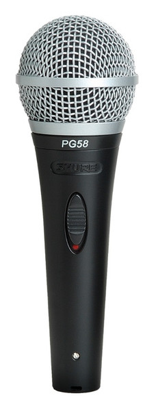 Shure PG58 Stage/performance microphone Проводная Черный