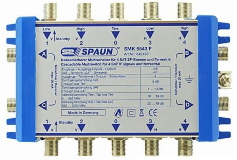 Spaun SMK 5543 FA Синий, Cеребряный