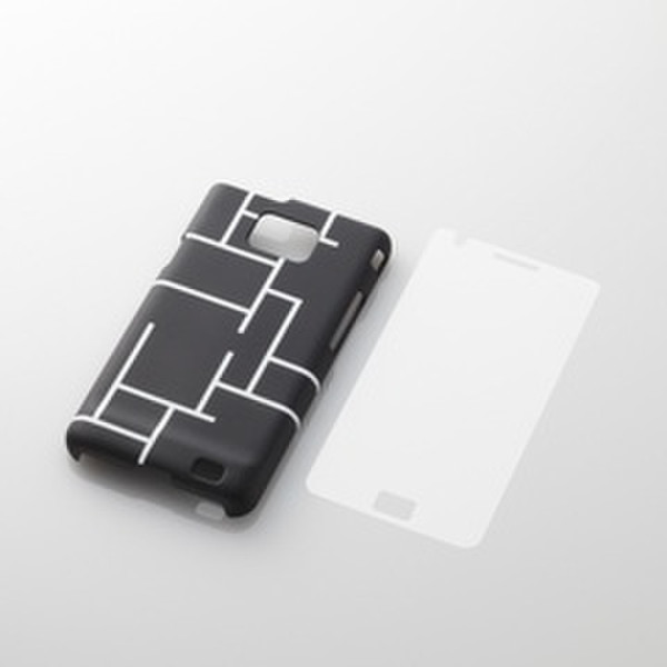 Elecom Shell Cover & folia Samsung Galaxy S2 Cover case Черный, Белый