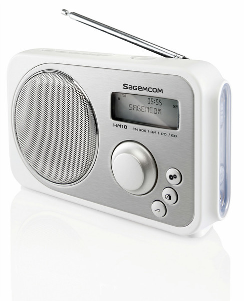 Sagemcom HM10 Персональный Цифровой Серый, Белый радиоприемник