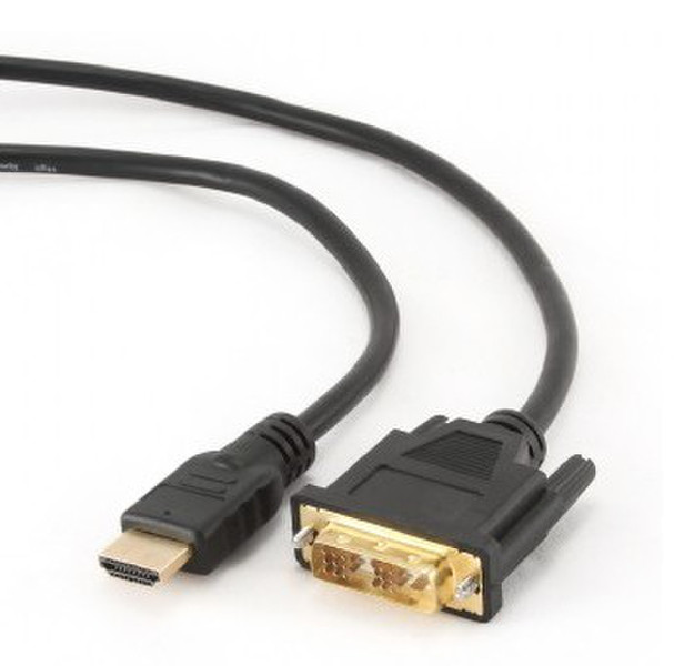 Gembird 5m, HDMI/DVI, M/M 5м HDMI DVI-D Черный