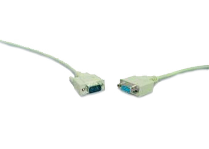 Gembird 3.0m HD15 M/F 3м VGA (D-Sub) VGA (D-Sub) Серый VGA кабель