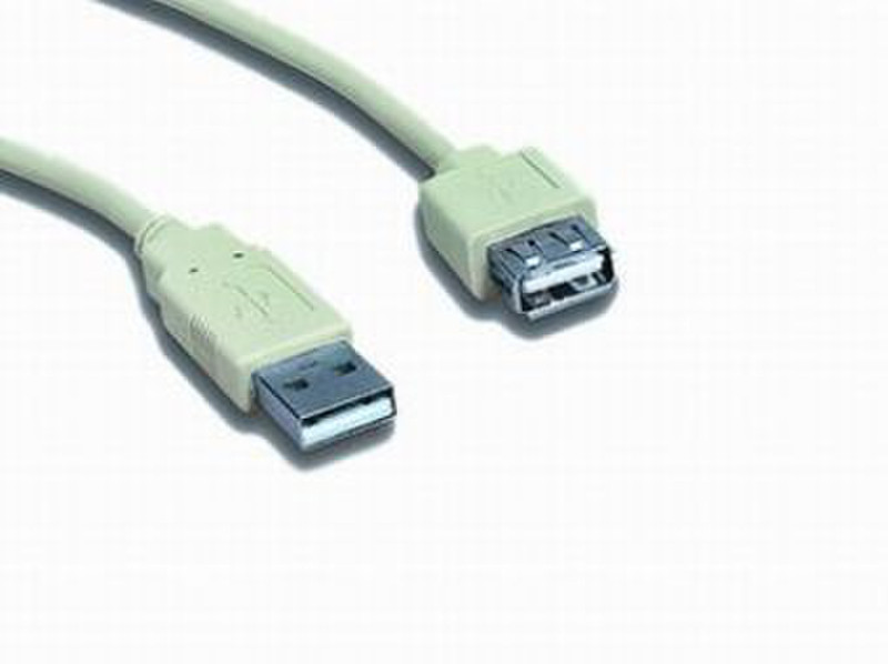 Gembird 0.75m USB 2.0 A M/FM 0.75m USB A USB A White