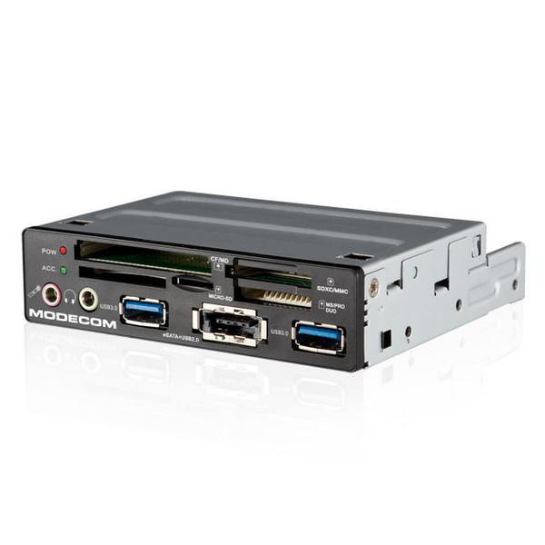 Modecom CR-110 Eingebaut USB 2.0/eSATA Schwarz Kartenleser