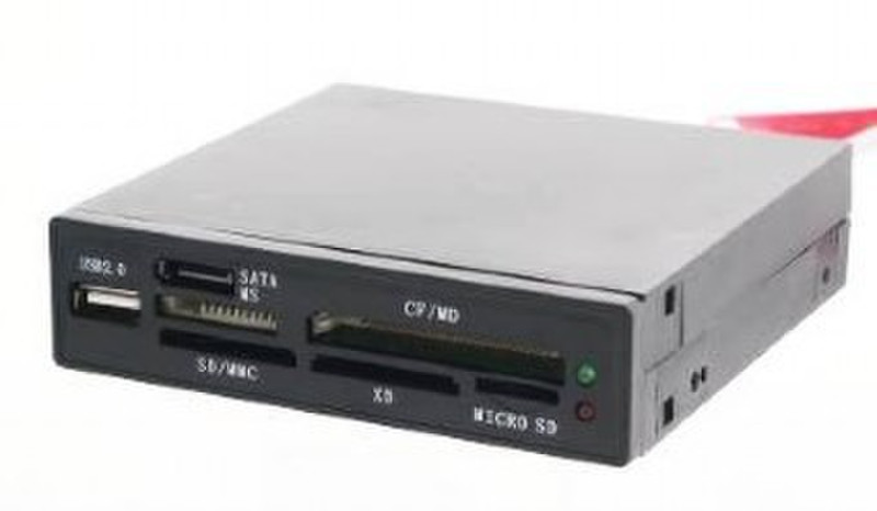 Gembird FDI2-ALLIN1S-B Eingebaut USB 2.0 Schwarz Kartenleser