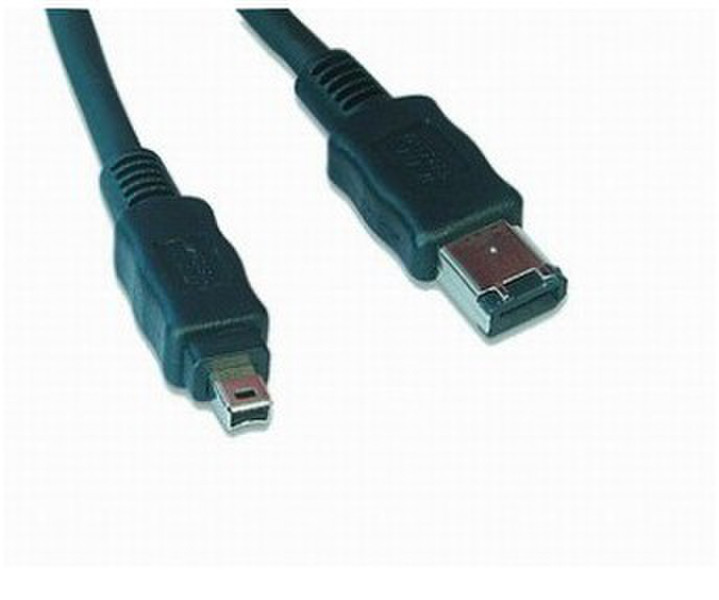 Gembird FWP-64-10 3m 4-p 6-p Black firewire cable