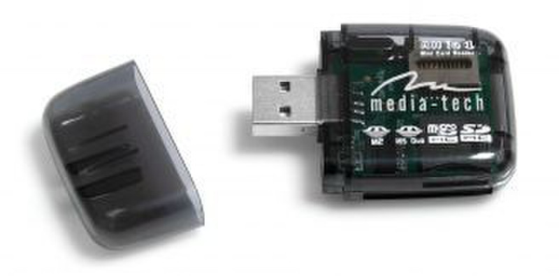 Media-Tech MT5030 USB 2.0 Черный устройство для чтения карт флэш-памяти
