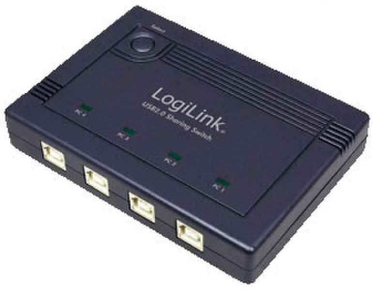 LogiLink UA0111 480Мбит/с Черный хаб-разветвитель