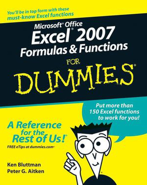 Wiley Microsoft Office Excel 2007 Formulas & Functions For Dummies 384pages software manual