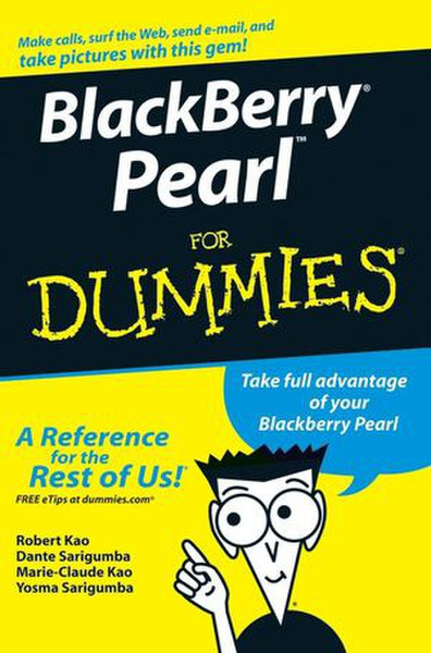 Wiley BlackBerry Pearl For Dummies 240pages software manual