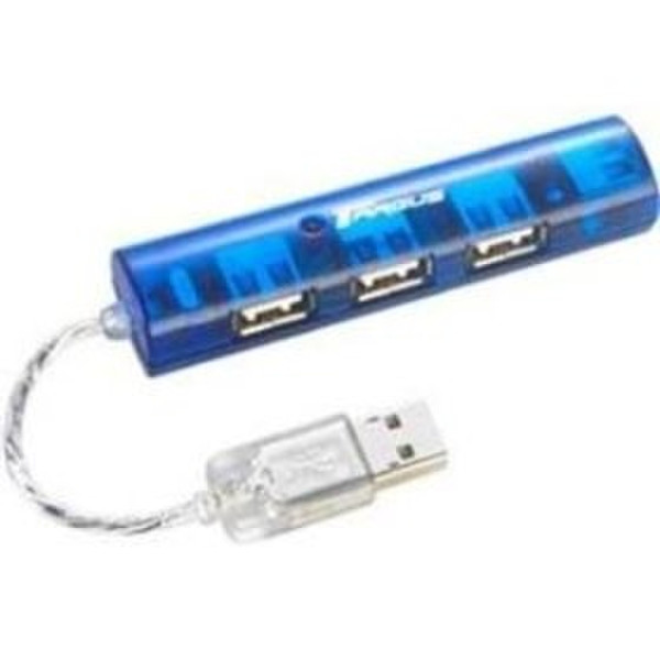 Targus Ultra Mini-USB 2.0 4-Port Hub - External 480Mbit/s Blue interface hub