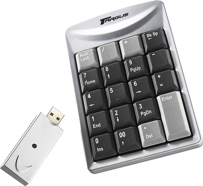 Targus AKP01US Keypad Беспроводной RF Серый клавиатура