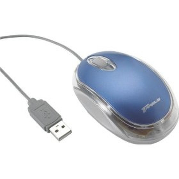 Targus Three Button Optical USB Notebook Mouse USB Оптический 800dpi Синий компьютерная мышь