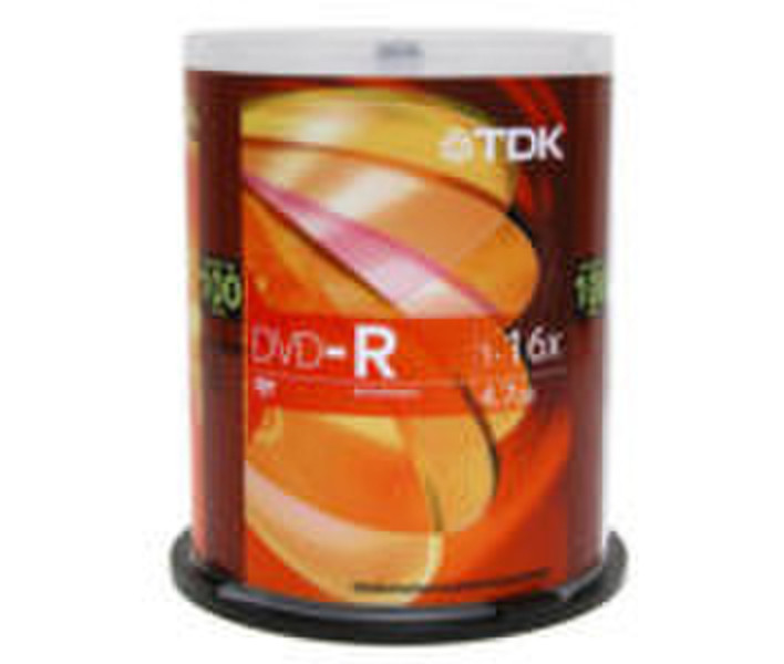 TDK DVD-R 16X, 100PK 4.7ГБ DVD-R 100шт