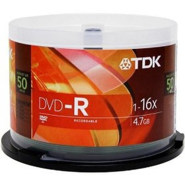 TDK DVD-R Media 4.7GB DVD+R 50pc(s)