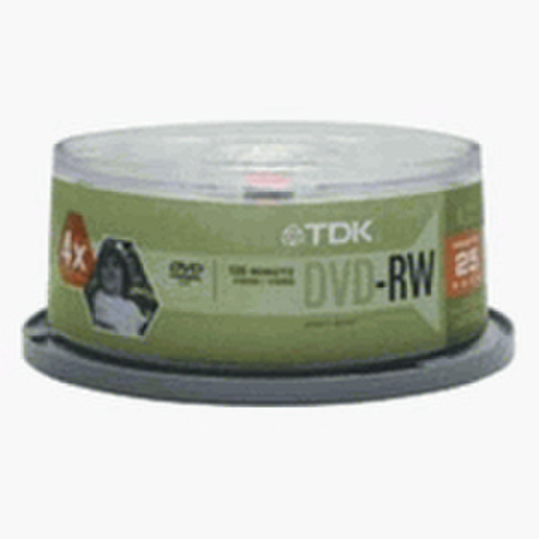 TDK DVD-RW Media 4.7ГБ DVD-RW 25шт