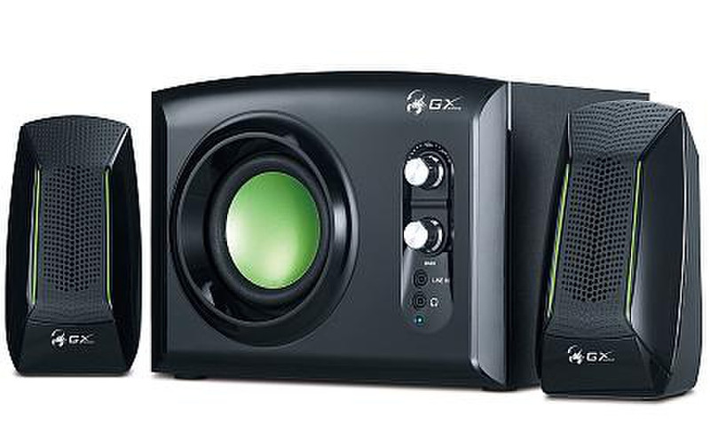 Genius SW-G2.1 1200 2.1 30Вт Черный, Зеленый